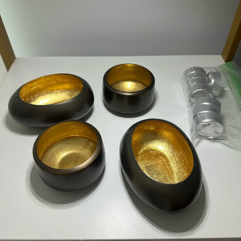 Crate&Barrel Bronze Votive Holder